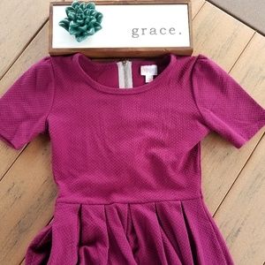 Solid Purple Lularoe Amelia dress